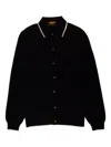 Svevo Polo-collar Cardigan In Black