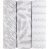 Swaddle Blanket Cotton Muslin  3 Pack In Classic Grey