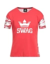 Swag Man T-shirt Red Size L Cotton In Red