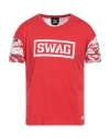 Swag Man T-shirt Red Size S Cotton In Red