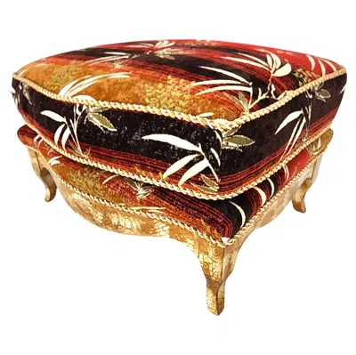 Pre-owned Swaim Tropical Ottoman Palm Beach By  In Brown
