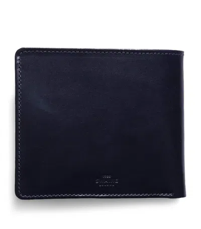 Swaine Leather Bifold Wallet In Blue