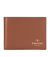 Swaine Leather Bifold Wallet In Brown