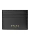 Swaine Leather Card Holder In Black