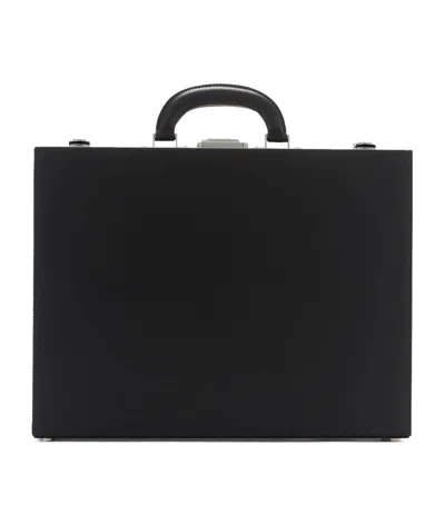 Swaine Leather New Bond Briefcase In Black
