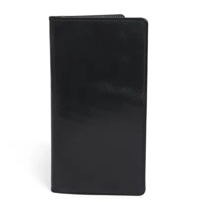 Swaine Leather Tall Jacket Wallet In Black