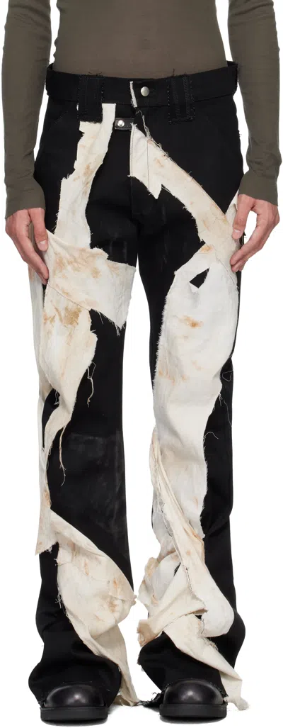 Swampgod Black Cutout Trousers