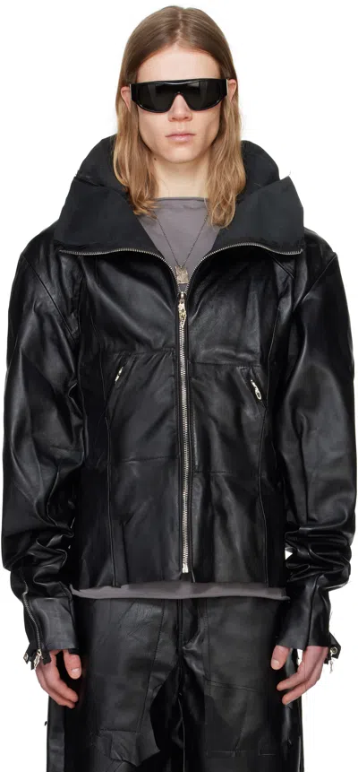 Swampgod Black Rivet Leather Jacket
