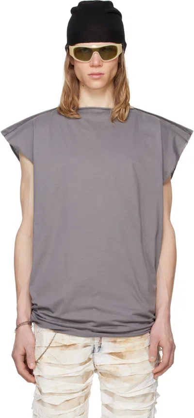 Swampgod Gray Cage Tank Top In Grey