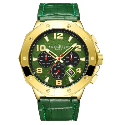 Swan & Edgar Defence Timer Automatic Green Dial Men's Watch Se1492
