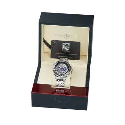 Swan & Edgar Hybrid-steel Tachymeter Grey Dial Men's Watch Se0059w5 In Metallic