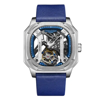 Swan & Edgar Vortex Automatic Men's Watch Se1793t In Blue