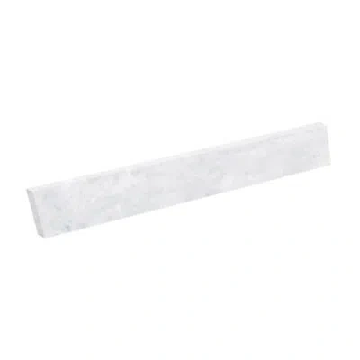 Swan Ellipse Solid Surface Vanity Side Splash In Ice