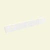 Swan Ellipse/contour Solid Surface Vanity Side Splash In Tahiti White