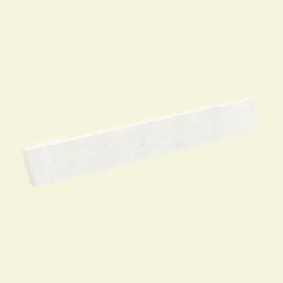 Swan Ellipse/contour Solid Surface Vanity Side Splash In Tahiti White