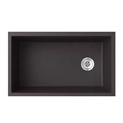 Swan Granite 33" X 22" Drop-in Kitchen Sink In Opal White