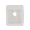 Swan Solid Surface 17.25" X 20" Drop-in/undermount Laundry Sink In White