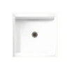 Swan Solid Surface 32" X 32" Single Threshold Shower Base In White