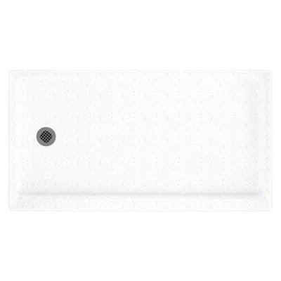 Swan Solid Surface 32" X 60" Single Threshold Shower Base In White