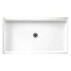 Swan Solid Surface 32" X 60" Single Threshold Shower Base In White