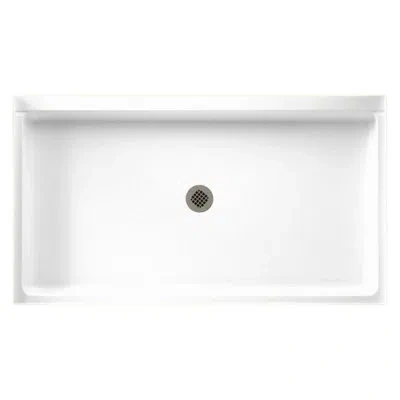 Swan Solid Surface 32" X 60" Single Threshold Shower Base In White