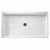 Swan Solid Surface 34" X 54" Single Threshold Shower Base In Ice