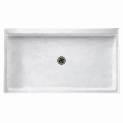 Swan Solid Surface 34" X 54" Single Threshold Shower Base In Ice