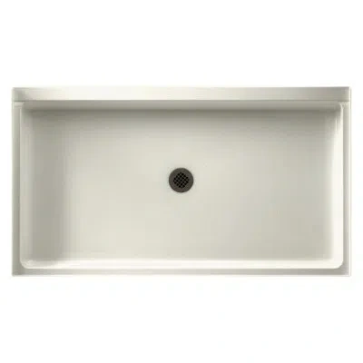 Swan Solid Surface 34" X 60" Single Threshold Shower Base In Bisque
