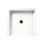 Swan Solid Surface 36" X 36" Double Threshold Shower Base In White
