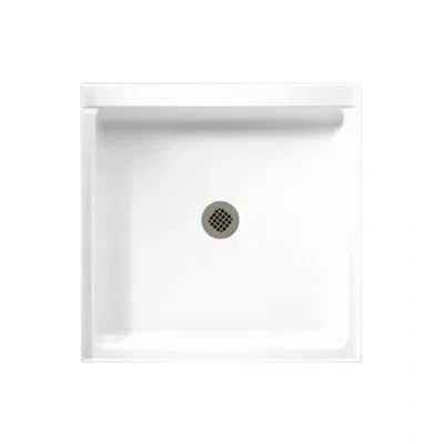 Swan Solid Surface 36" X 36" Single Threshold Shower Base In White