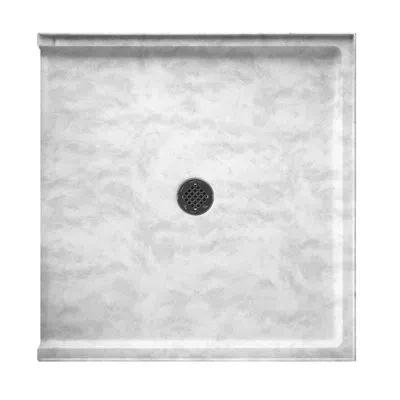 Swan Solid Surface 37" X 38" Single Threshold Shower Base In Ice