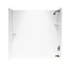 Swan Solid Surface 60" X 60" X 30" Three Panel Shower Wall In White