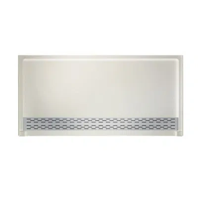 Swan Solid Surface 64" X 34" Single Threshold Shower Base In Bisque