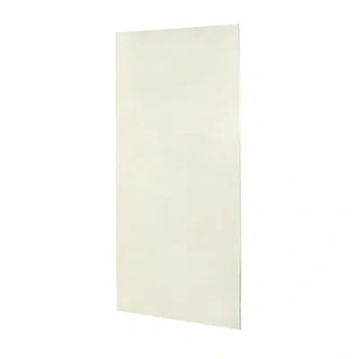 Swan Solid Surface 72" X 0.25" X 36" One Panel Shower Wall In Crystal White