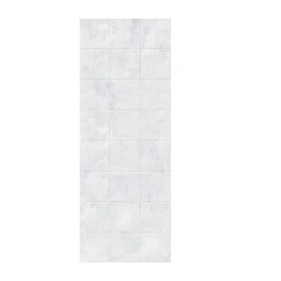 Swan Solid Surface 96" X 36" X 0.25" Three Panel Shower Wall In Ice