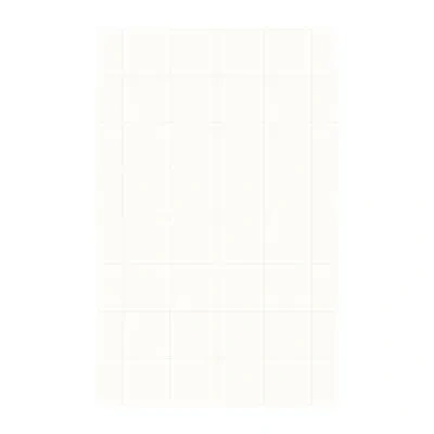 Swan Solid Surface 96" X 36" X 0.25" Three Panel Shower Wall In White