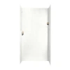 Swan Solid Surface 96" X 48" X 36" Three Panel Shower Wall In Tahiti White