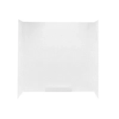 Swan Veritek 58" X 60" X 30" Three Panel Shower Wall In White
