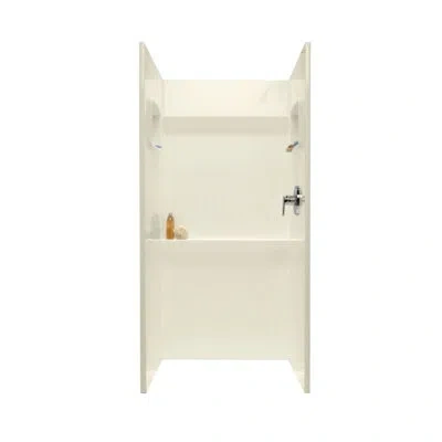 Swan Veritek Three Panel Shower Wall In White