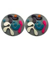 Swanky Designs 3d Circle Studs In Gray
