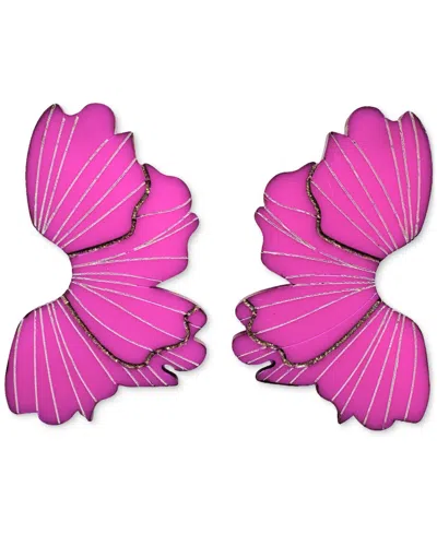 Swanky Designs Abeba Studded Earrings In Pink