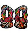 Swanky Designs Bold Shapes Drop Earrings In Multi