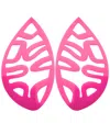 Swanky Designs Cutout Studs In Hot Pink