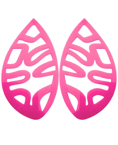 Swanky Designs Cutout Studs In Hot Pink