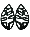 Swanky Designs Cutout Studs In Matte Black