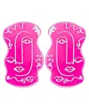 Swanky Designs Hand Drawn Abstract Studs In Pink