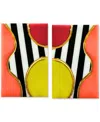 Swanky Designs Harper Studs Geometric Earrings In Multi