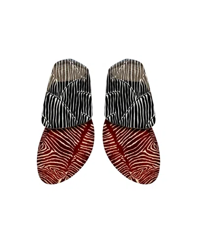 Swanky Designs Presley Contemporary Statement Earrings In Black