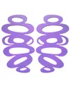Swanky Designs Puffy Drop Studs In Lilac