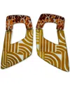 Swanky Designs Raquel Dangle Abstract Earrings In Purple